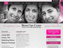 Tablet Screenshot of breastcarecenteronline.com